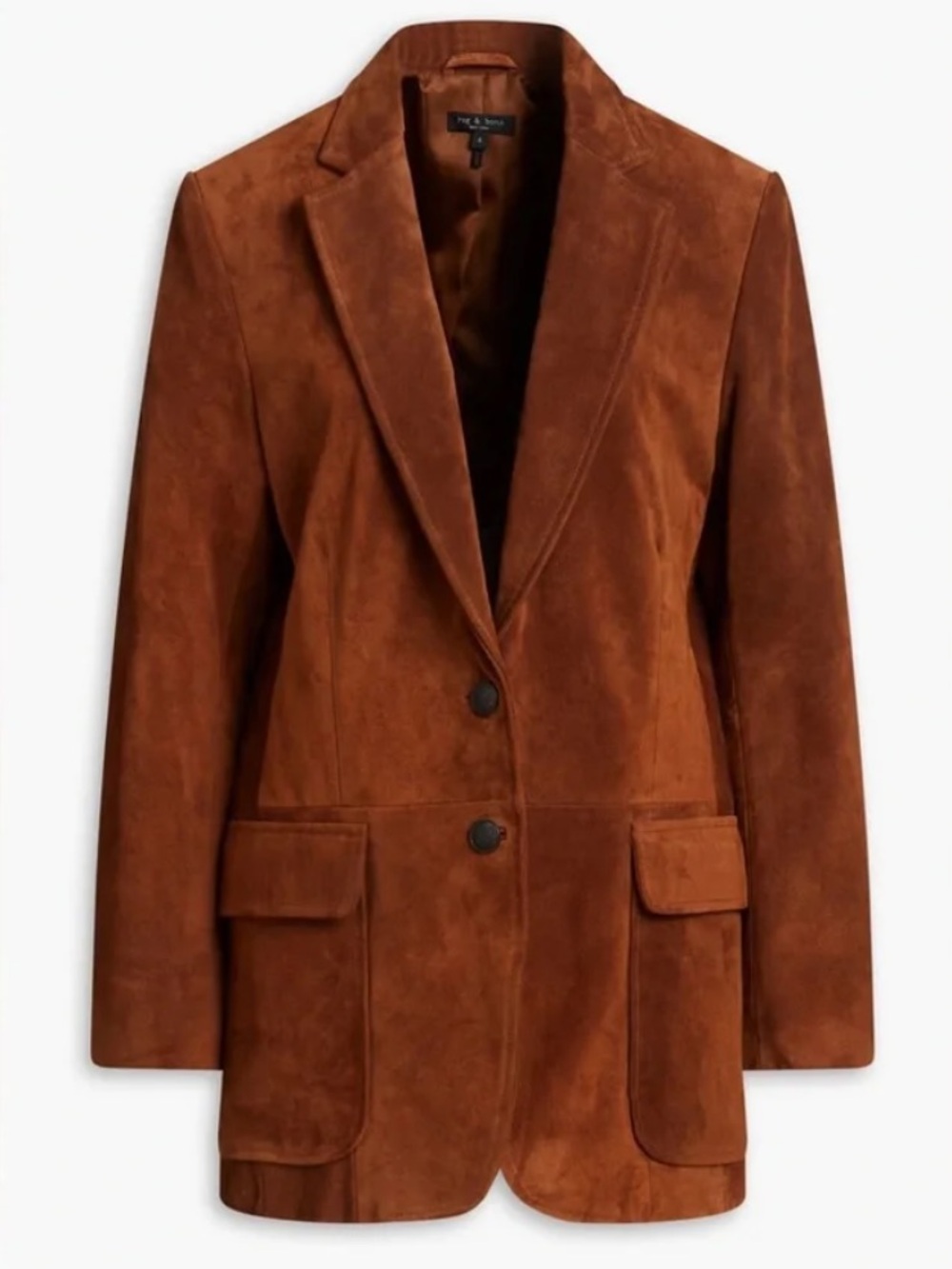 rag & bone Chestnut Cody Suede Relaxed Fit Blazer
